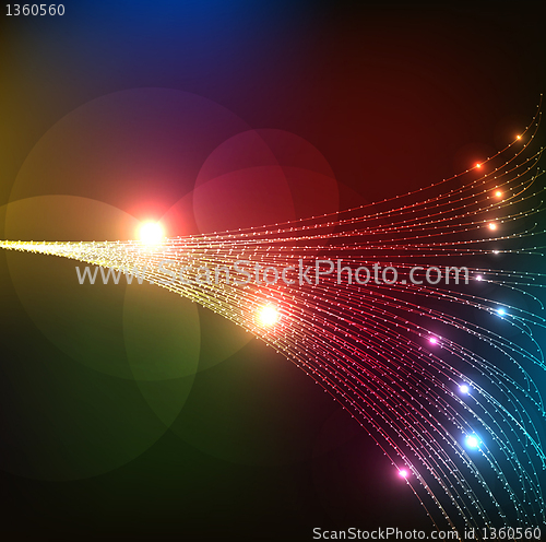 Image of Abstract Optical Fibers