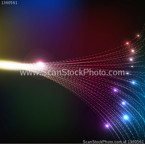 Image of Abstract Optical Fibers