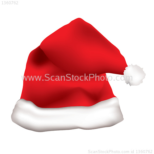 Image of Red father christmas cap