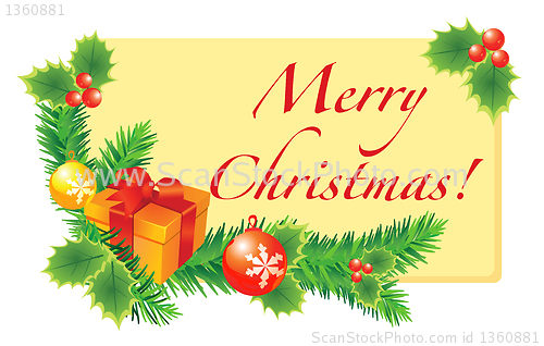 Image of Vector Christmas card