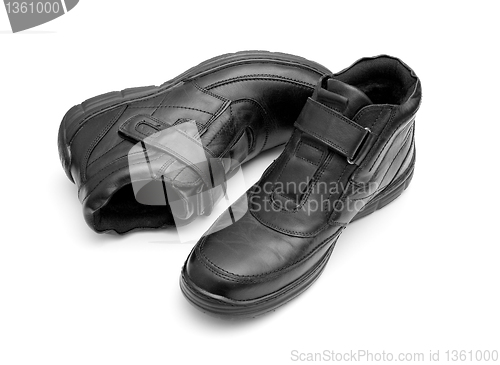 Image of Pair of black man's boots 