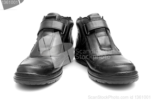 Image of Pair of black man's boots 