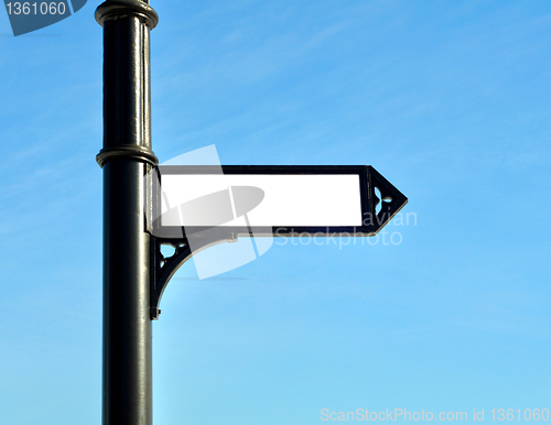 Image of column with a pointer