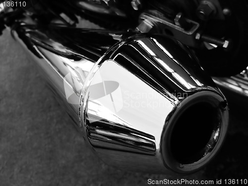 Image of Motorcycle exhaust gray