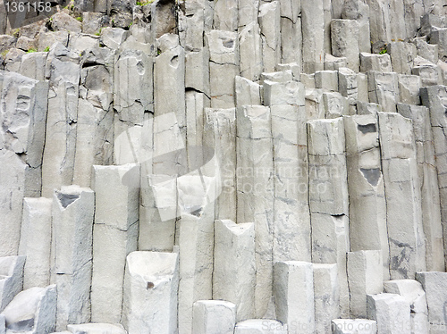 Image of Iceland basalt formation rocks