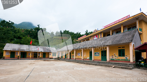 Image of School building in Sapa Valley, Vietnam