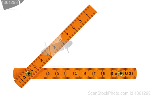 Image of Orange folding ruler