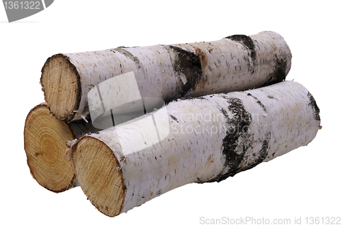 Image of birch firewood