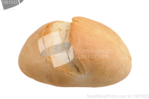 Image of Bread on white background. 