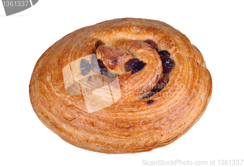 Image of bun with raisins
