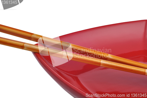 Image of chopsticks and dish