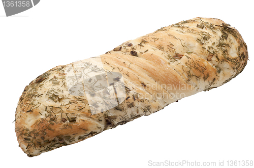 Image of loaf of bread with herbs