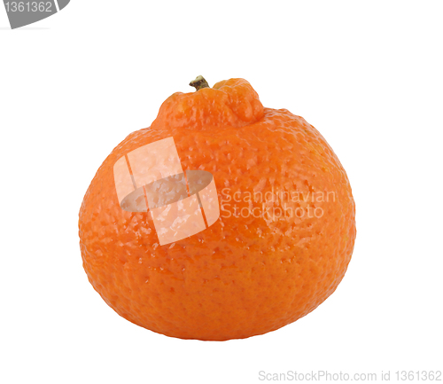 Image of mandarin orange on white