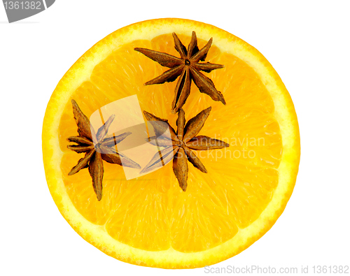 Image of Star anise in orange