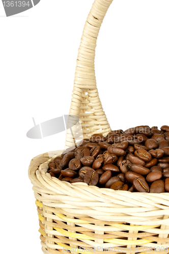 Image of coffee beans in the basket