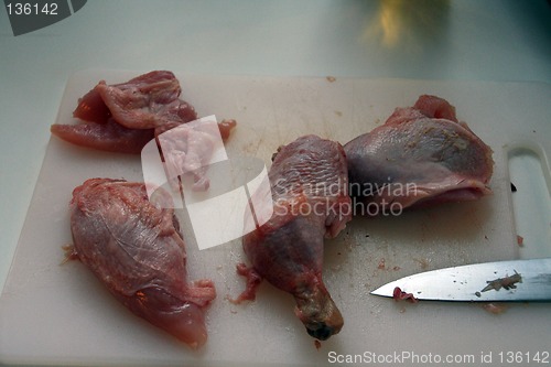 Image of sliced chicken