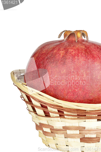 Image of pomegranate in the basket
