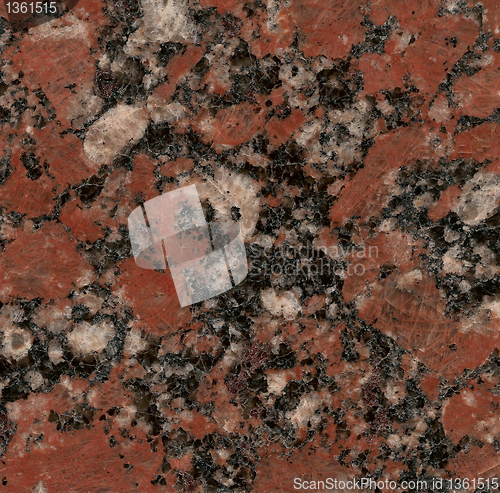 Image of red granite