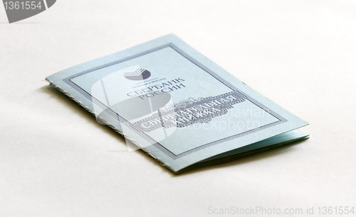 Image of savings book on a white background