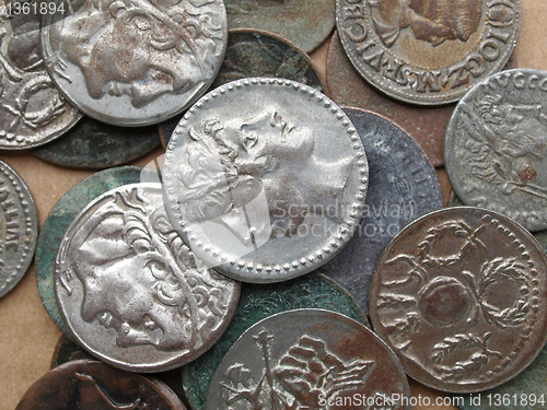 Image of Roman coins