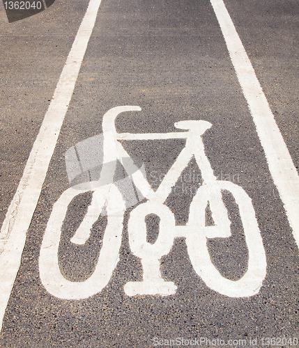 Image of Bike lane sign