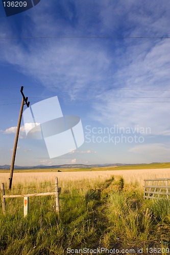 Image of Open Gate to a Field in Helena