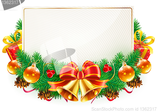 Image of Christmas decorative frame