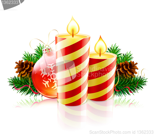 Image of Christmas decorative composition