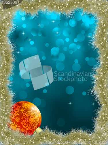 Image of Elegant christmas with snowflakes. EPS 8