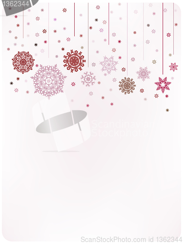 Image of Christmas warm card template. EPS 8