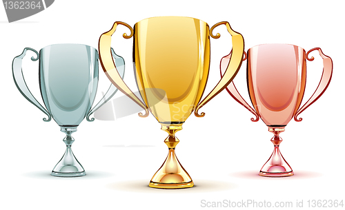 Image of three trophies