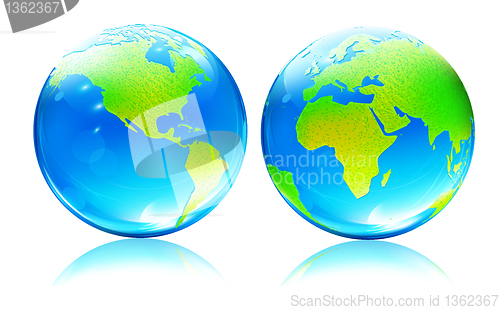 Image of Glossy Earth Map Globes