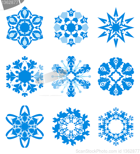 Image of Vector snowflakes
