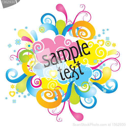 Image of Design element with swirls