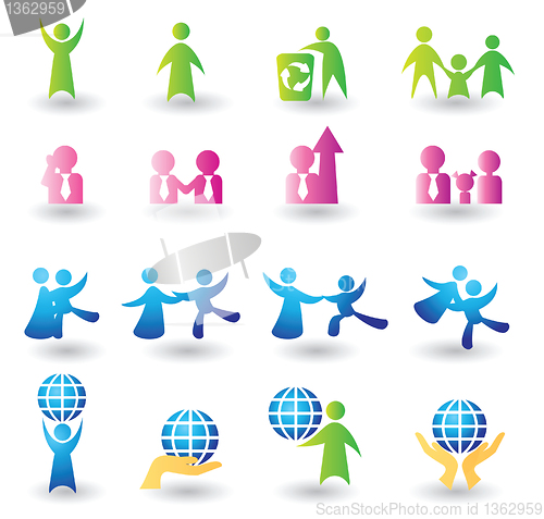 Image of Set of people icons