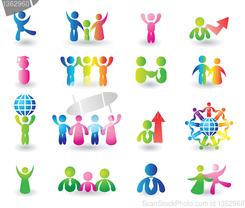 Image of Set of people icons