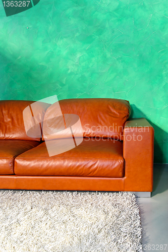 Image of Leather sofa