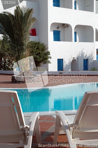 Image of hotel pool greek islands