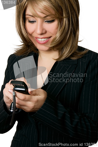 Image of Businesswoman making a call