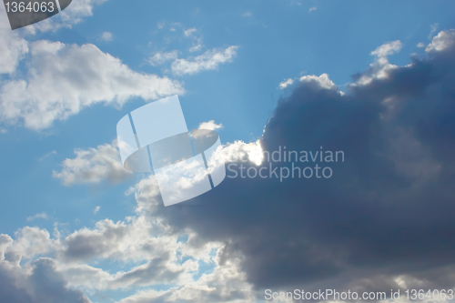 Image of Beautiful autumn cloudscape