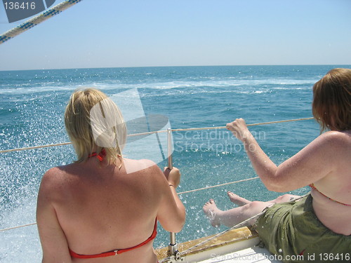 Image of girls on the deck