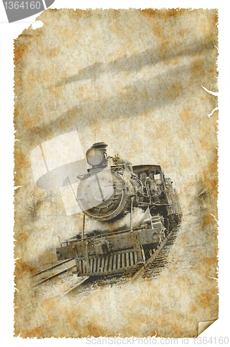 Image of old train poster