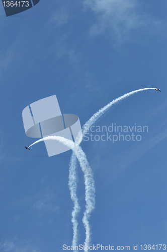 Image of airshow airplanes