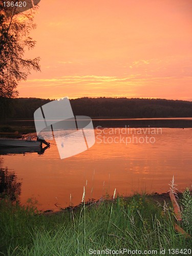 Image of sunset, scandinavian style