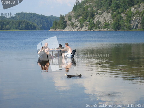 Image of Sitting in the water