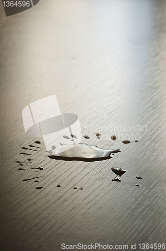 Image of Spilled water on a table