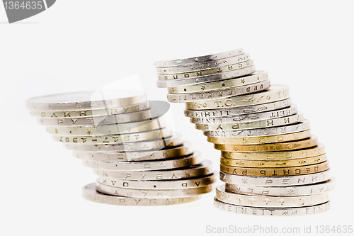 Image of Pile of various coins