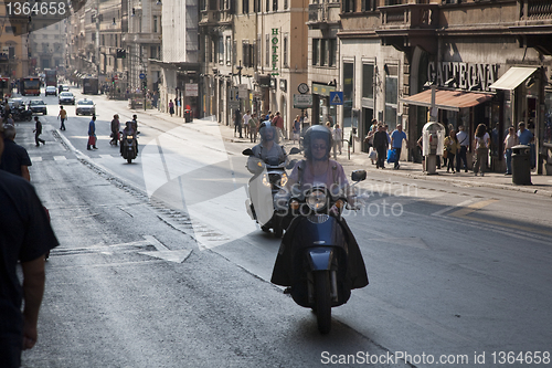 Image of Sunday scooter traffic