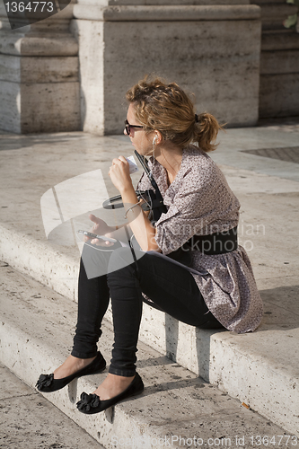 Image of Listening to music