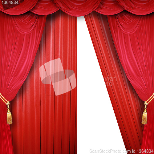 Image of open curtains